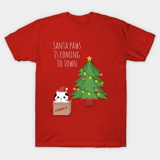 'Santa Paws Is Coming To Town' T-Shirt